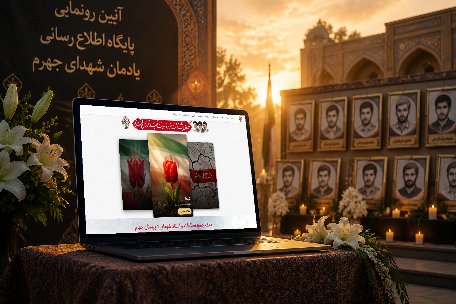 رونمایی  از وبسایت کنگره شهدای جهرم